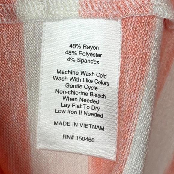 Market & Spruce Juuna Hi Lo striped Knit Top Size XSP - Picture 5 of 9